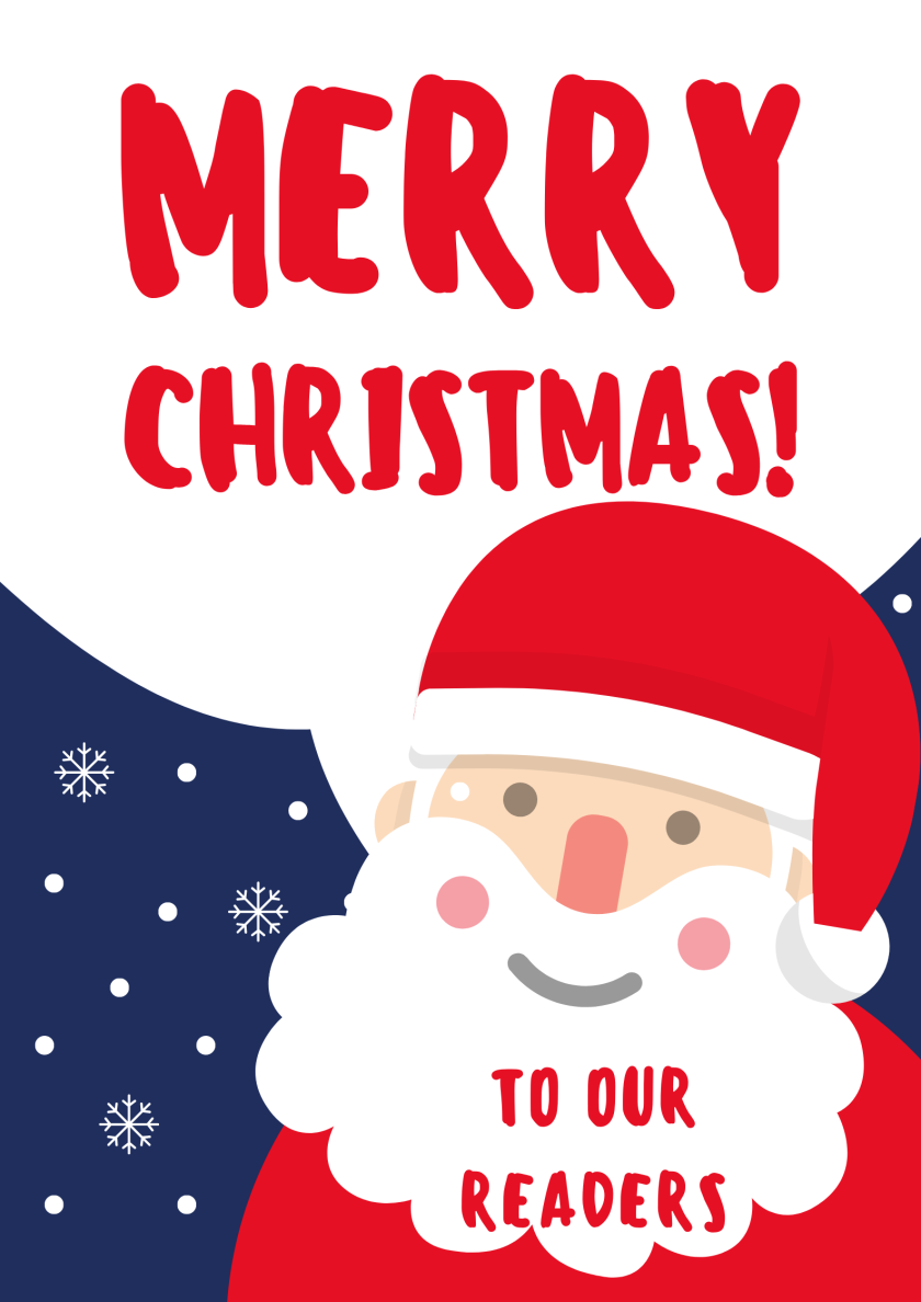 Santa Christmas Greeting Poster